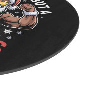 African American Santa Claus Christmas Pajama カッティングボード (角)