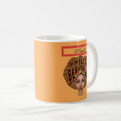 African American Womanが名前を追加 コーヒーマグカップ (正面右)