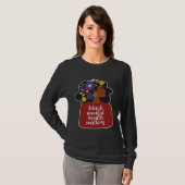 African American Woman Mental Health Awareness Afr Tシャツ (正面フル)