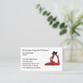 African American Yoga Instructor Business Cards 名刺 (スタンド正面)