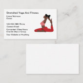 African American Yoga Instructor Business Cards 名刺 (正面/裏面)