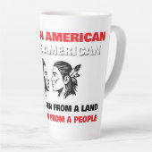 African Americans and Native Americans カフェラテマグ (右アングル)