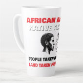 African Americans and Native Americans カフェラテマグ (左アングル)