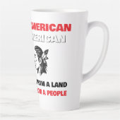 African Americans and Native Americans カフェラテマグ (右)