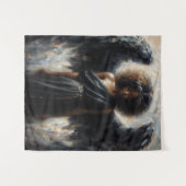 African Angel With Black Wings タペストリー (正面(横))