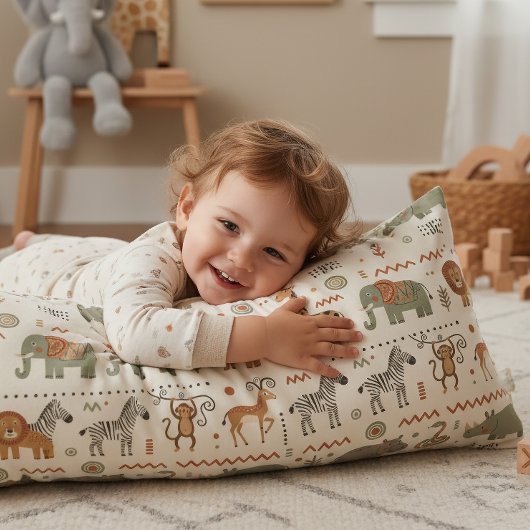 African Animal Parade Tribal Style ID1262 ボディピロー