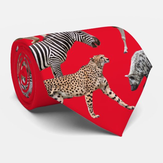 African Animals ネクタイ (ロール)