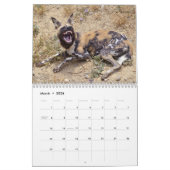 African animals 12 month calendar カレンダー (3月 2026)
