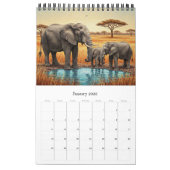 African Animals Calendar 2026 / African Wildlife カレンダー (1月 2026)
