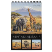 African Animals Calendar 2026 / African Wildlife カレンダー (カバー)