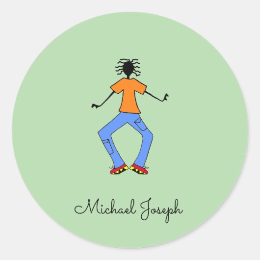 African Art、マスターダンサー ラウンドシール (正面)