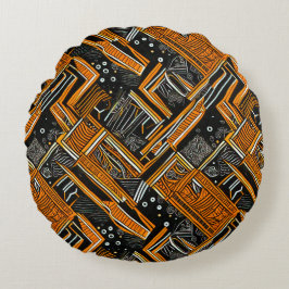 African art ラウンドクッション