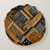 African art ラウンドクッション (裏面)