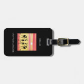 African Art Abstract Break Dance Luggage Tag ラゲッジタグ (正面横)