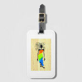 African Art Elegant and Stylish Woman  ラゲッジタグ (正面縦)