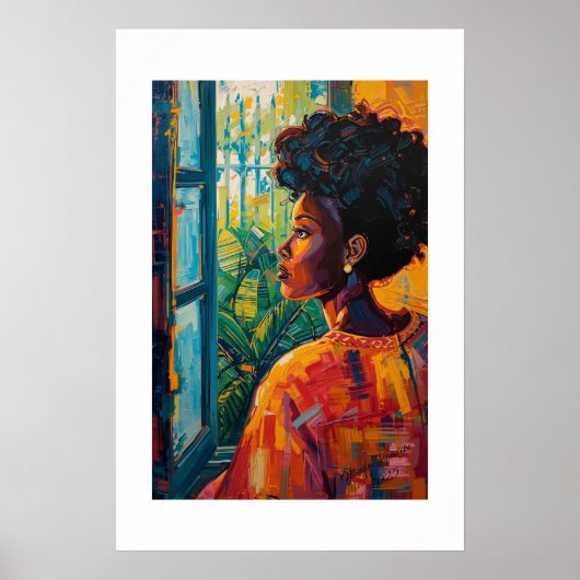 African Art Print ポスター (正面)