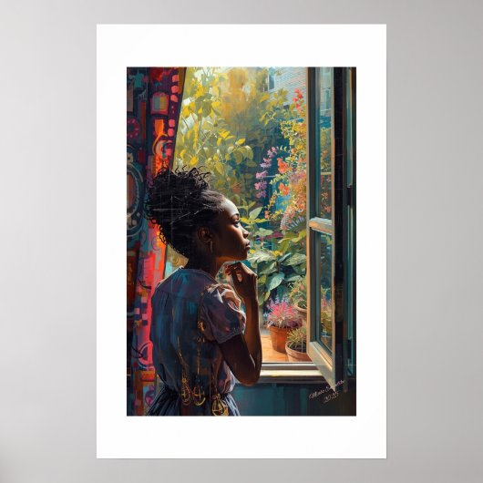 African Art Print ポスター (正面)