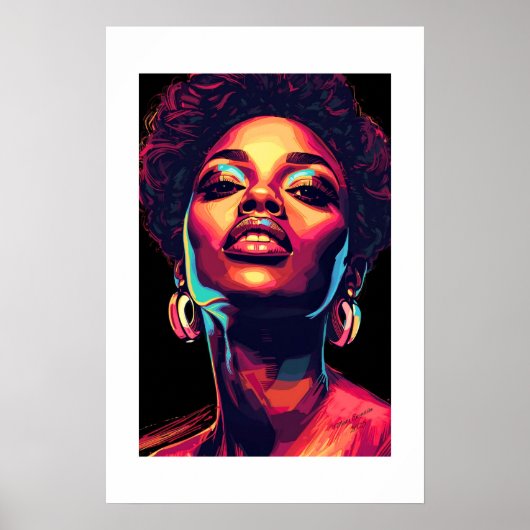 African Art Print ポスター (正面)