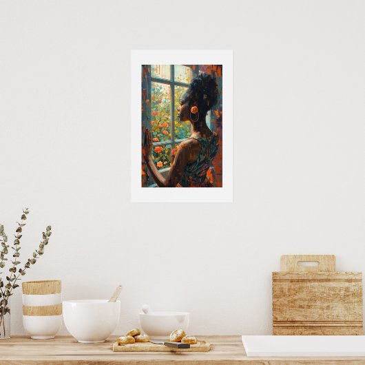 African Art Print ポスター (キッチン)