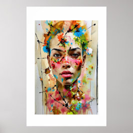 African Art Print ポスター