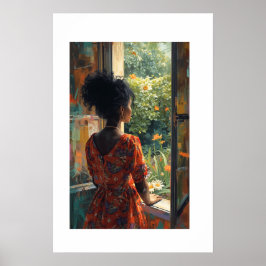 African Art Print ポスター