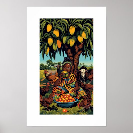 African Art Print ポスター (正面)