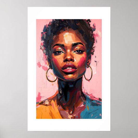 African Art Print ポスター (正面)