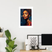 African Art Print ポスター (ホームオフィス)