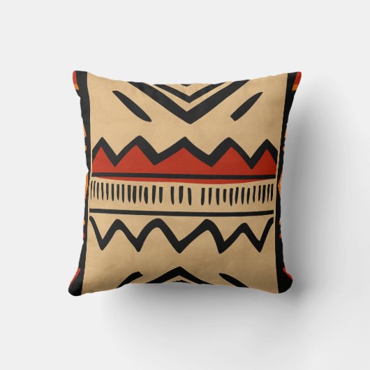 African background in warm colors クッション (裏面)