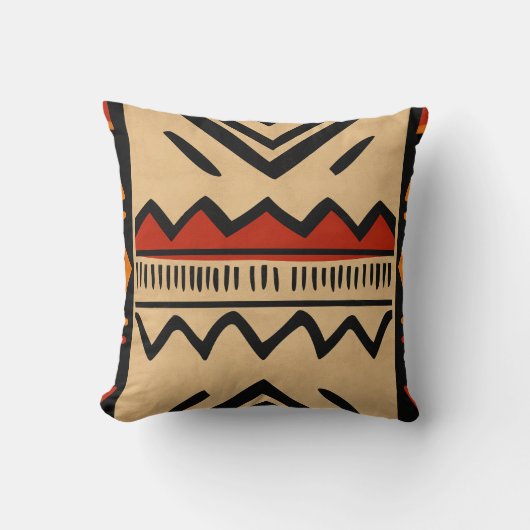 African background in warm colors クッション (正面)