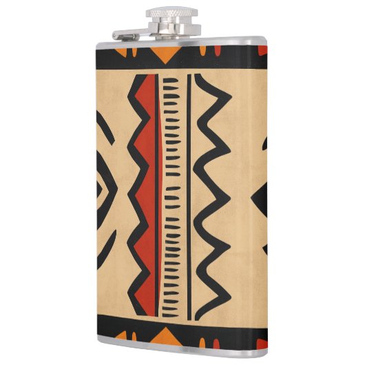 African background in warm colors フラスク (左)