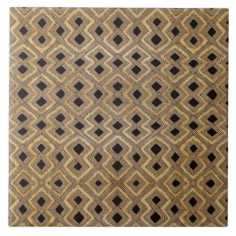 African BaKuba Tribal Ceramic Tile タイル