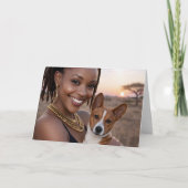 African Basenji Blank Card  カード (正面)