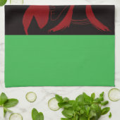 African Beastmaster Queen Kitchen Towel キッチンタオル (折り畳み)