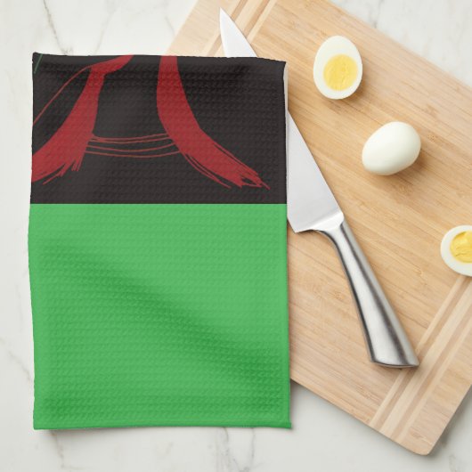 African Beastmaster Queen Kitchen Towel キッチンタオル (四つ折り)