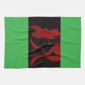 African Beastmaster Queen Kitchen Towel キッチンタオル (横)