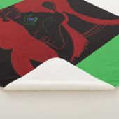 African Beastmaster Queen Sherpa Blanket シェルパブランケット (3/4)