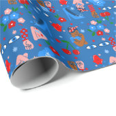 african black rosie the riveter rockabilly whimsy ラッピングペーパー (ロールコーナー)