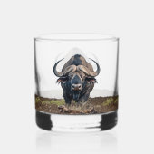 African buffalo ウイスキーグラス (正面)