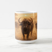 African Buffalo Herd Strength & Unity Wildlife Art コーヒーマグカップ (中央)