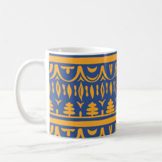African Chevrons: Ethnic Tribal Pattern コーヒーマグカップ