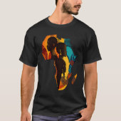 African Continent Black History  4 Tシャツ (正面)