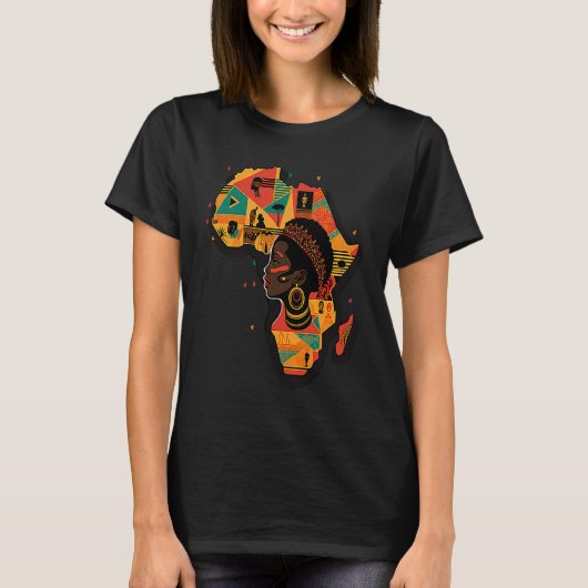 African Continent Black History Tシャツ (正面)