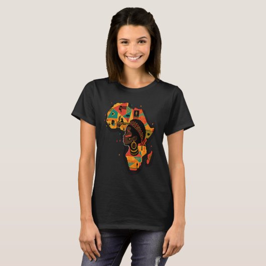 African Continent Black History Tシャツ (正面フル)