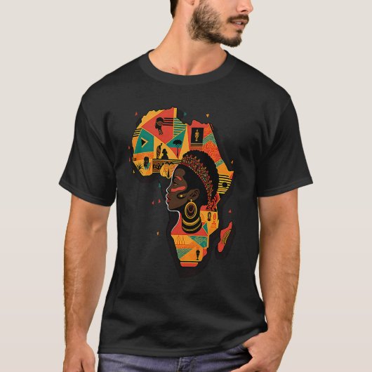African Continent Black History Tシャツ (正面)