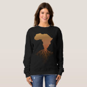 African Continent Roots African Pride Black Cultur スウェットシャツ (正面フル)