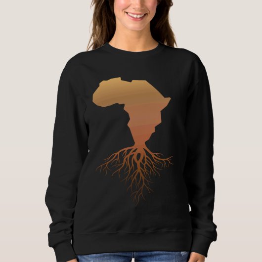 African Continent Roots African Pride Black Cultur スウェットシャツ (正面)