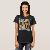 African Culture I Am A Black Dad History Month Mel Tシャツ (正面フル)