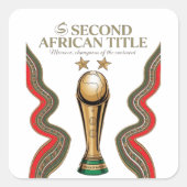 African Cup in Morocco スクエアシール (正面)