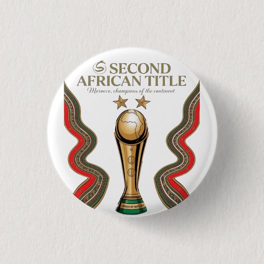 African Cup in Morocco 缶バッジ (正面)